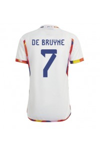 Belgia Kevin De Bruyne #7 Fotballdrakt Borte Klær VM 2022 Korte ermer